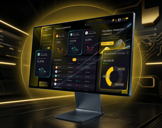 Розробка crypto платформи з інвестиційним dashboard під залучення та утримання користувачів